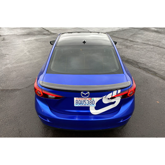 CorkSport -  Trunk Lip Spoiler Mazda 3 Sadan 2014 - 2018