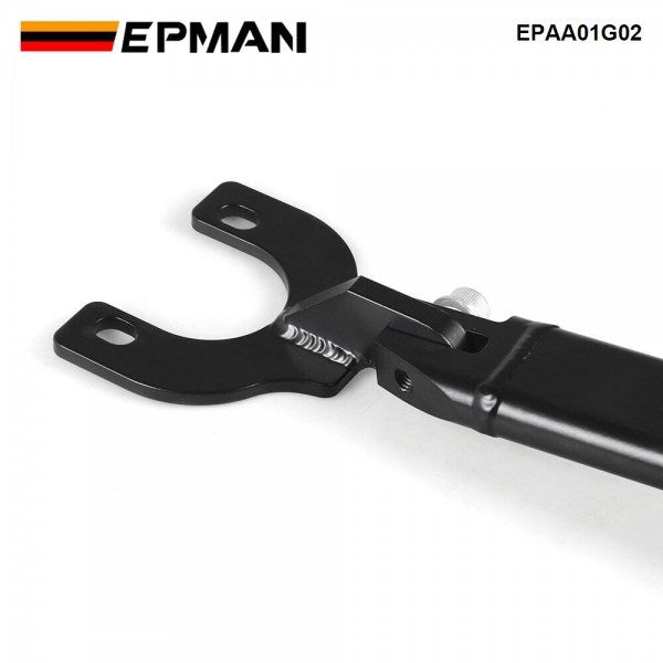EPMAN Black Rear Strut Tie Bar For 92-00 Civic EG EK 93-97 Del Sol 94-01 Integra DC2