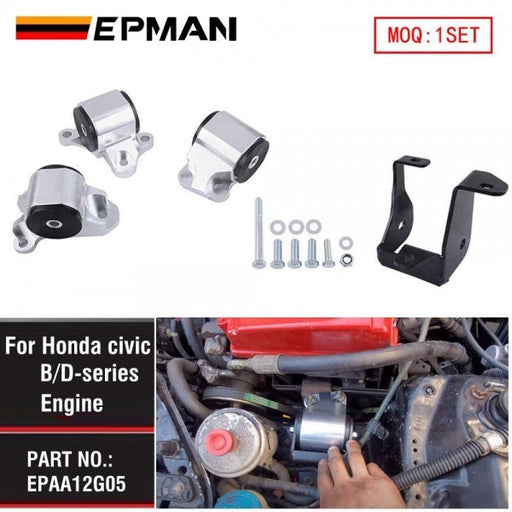 EPMAN Engine Swap Motor Mount 2 Post Kit for 96-00 Honda Civic EK B/D-Series B16 B18