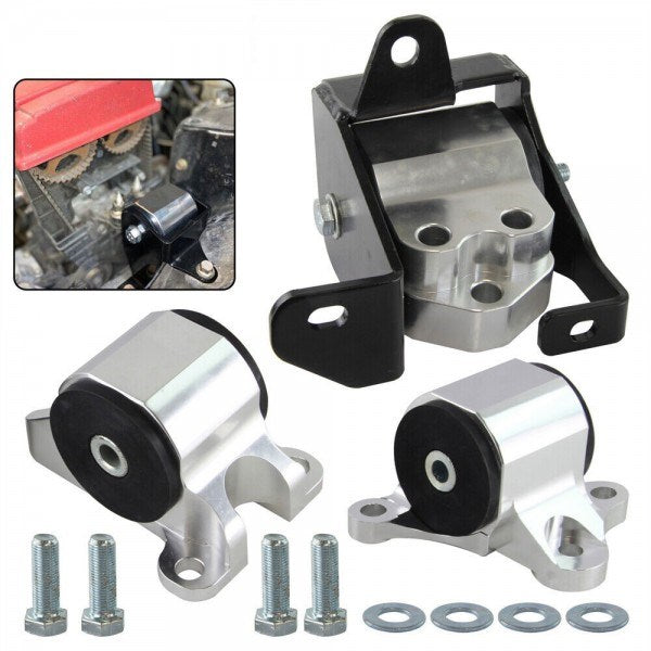 EPMAN Engine Motor Mount Kit For Honda Civic EK B16 B18 B20 96-00 3 Post Aluminum