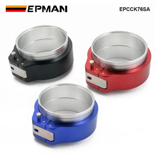 EPMAN Pinless Hanger Type V-Band Clamp W Flange System Assembly - 3" 76mm Universal Application