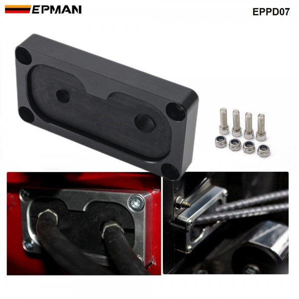 EPMAN ALUMINUM BILLET FIREWALL SHIFTER CABLE GROMMET MOUNT KIT W/ K-SERIES SWAP FOR HONDA CIVIC INTEGRA K20