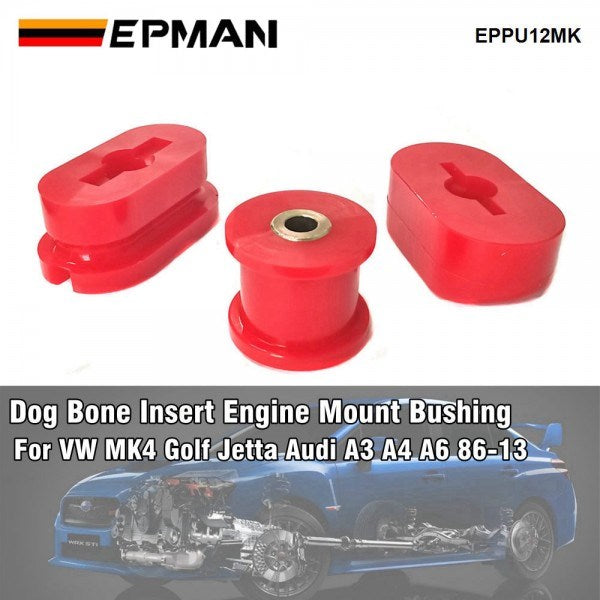 EPMAN- Polyurethane Front Engine Mount Dog Bone Bushing Fit For VW Golf Jetta MK4/Audi A3 A4 86-13