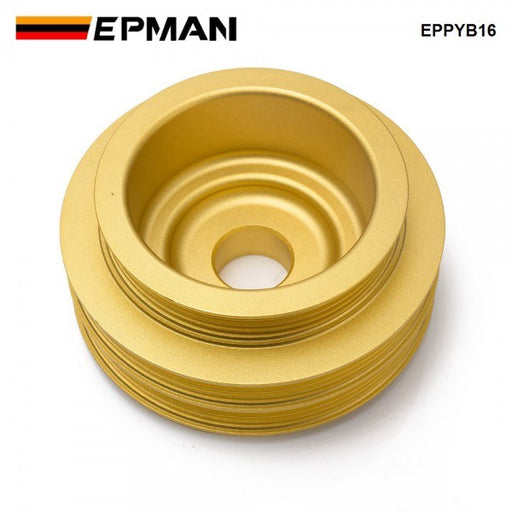 EPMAN Light Weight Crank Underdrive Engine Pulley Gold For Honda Civic 92-00 B Series