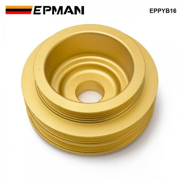 EPMAN Light Weight Crank Underdrive Engine Pulley Gold For Honda Civic 92-00 B Series