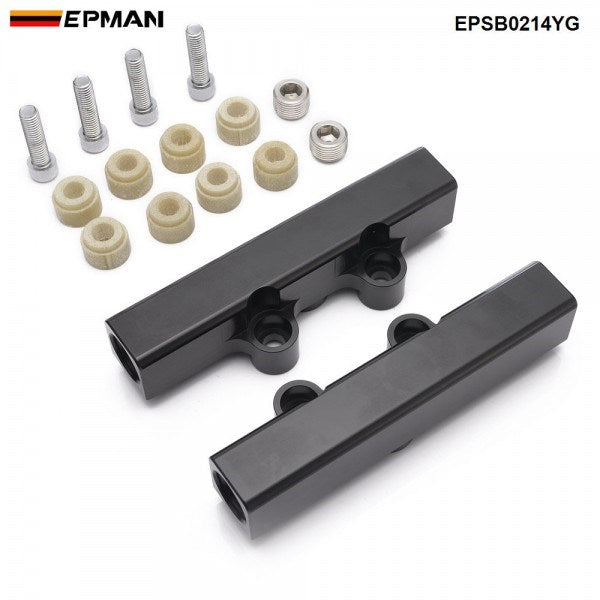 EPMAN Top Feed Fuel Rails Billet Aluminum For Subaru W/ -8 Inlet -6 Return For Subaru WRX STI