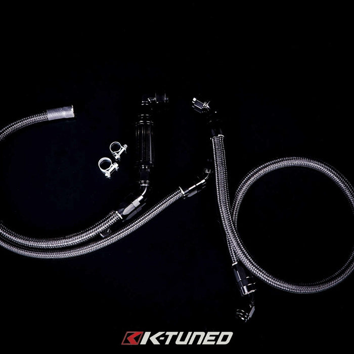 K-Tuned Center Feed Fuel Line Kit (Inline Fuel Filter)