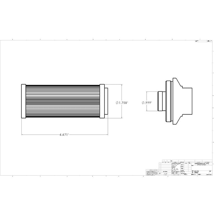 Aeromotive 40 Micron Stainless, ORB-12 Black Filter