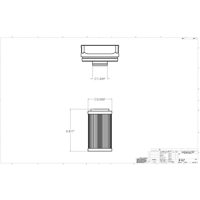 Aeromotive 10 Micron Element for Canister Filters