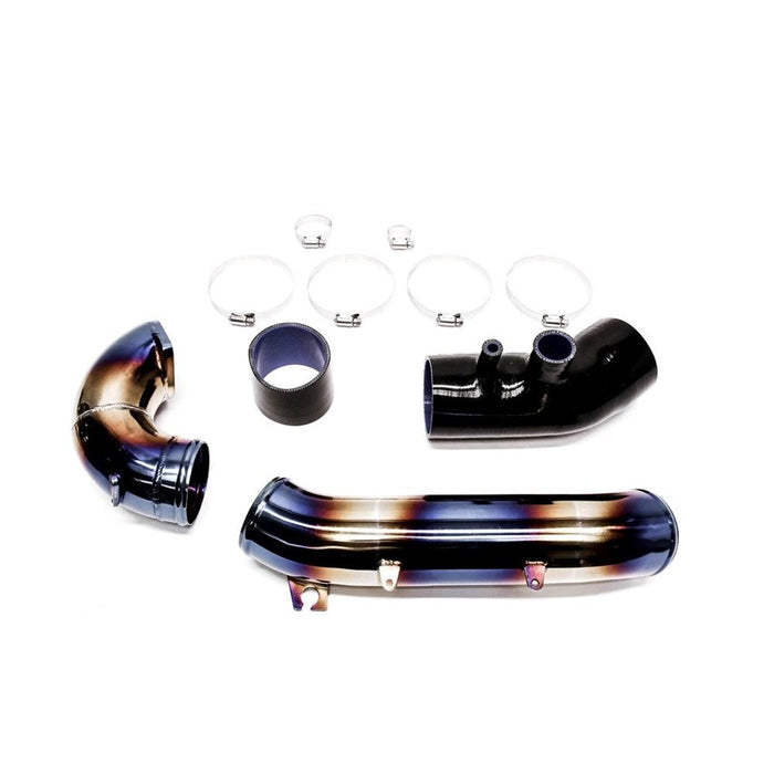 PLM Turbo Inlet Pipe Kit Stainless Burnt Blue - 2017+ FK8 Civic Type R