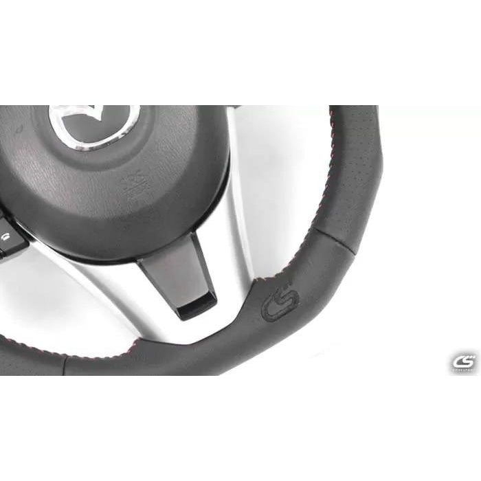 CorkSport 2014-16 Mazda3, 2013-16 CX-5, 2016-2017 CX-3 Leather/Alcantara Steering Wheel