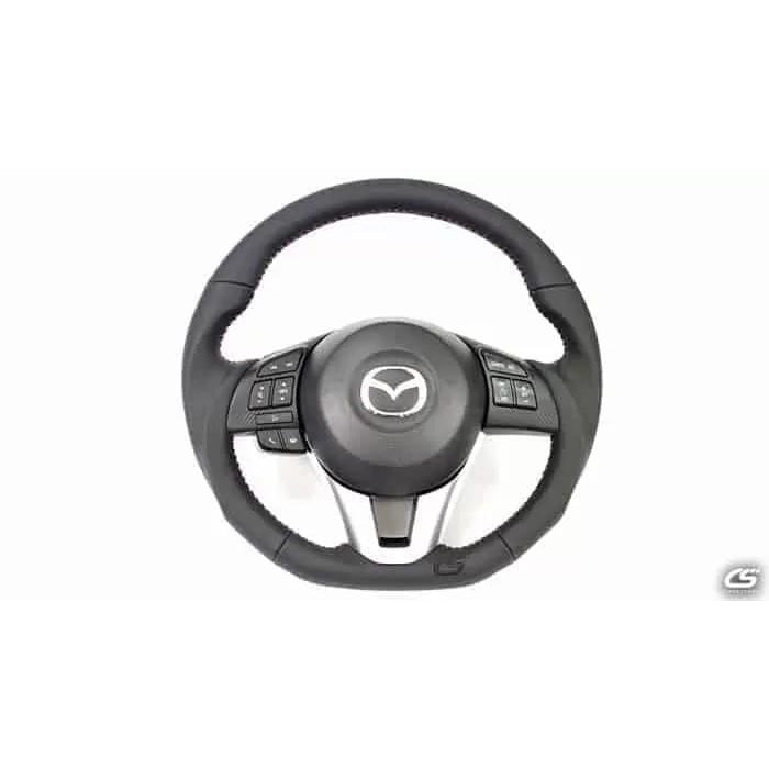 CorkSport 2014-16 Mazda3, 2013-16 CX-5, 2016-2017 CX-3 Leather/Alcantara Steering Wheel