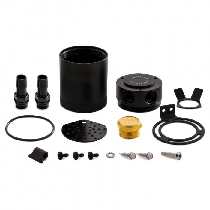 Mishimoto Compact Baffled Oil Catch Can, 2-Port