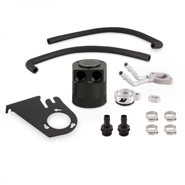 Mishimoto Baffled Oil Catch Can Kit, Fits Ford 6.7l Powerstroke 2011 2016