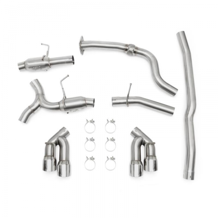 Mishimoto Quad Tip Pro Cat-Back Exhaust, Fits Chevrolet Camaro 2.0t 2016+