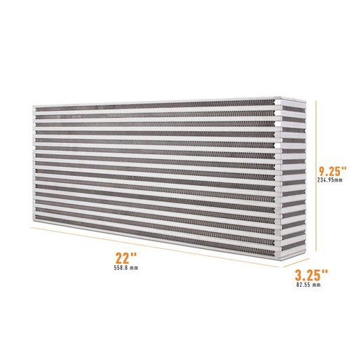 Mishimoto Universal Air-to-Air Race Intercooler Core, 22"x9.25"x3.25"