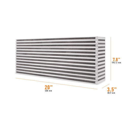Mishimoto Universal Air-to-Air Race Intercooler Core, 20"x7.8"x3.5"