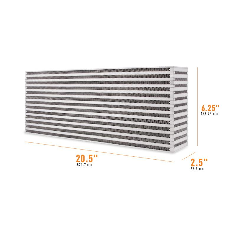 Mishimoto Universal Air-to-Air Race Intercooler Core, 20.5"x6.25"x2.5"
