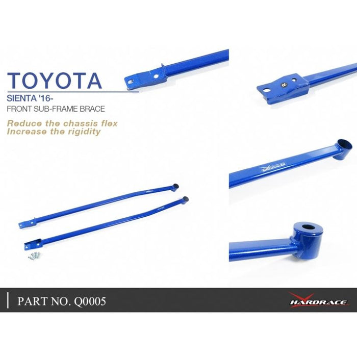 Hardrace Front Subframe Brace Toyota, Sienta, Nhp170 15-Present