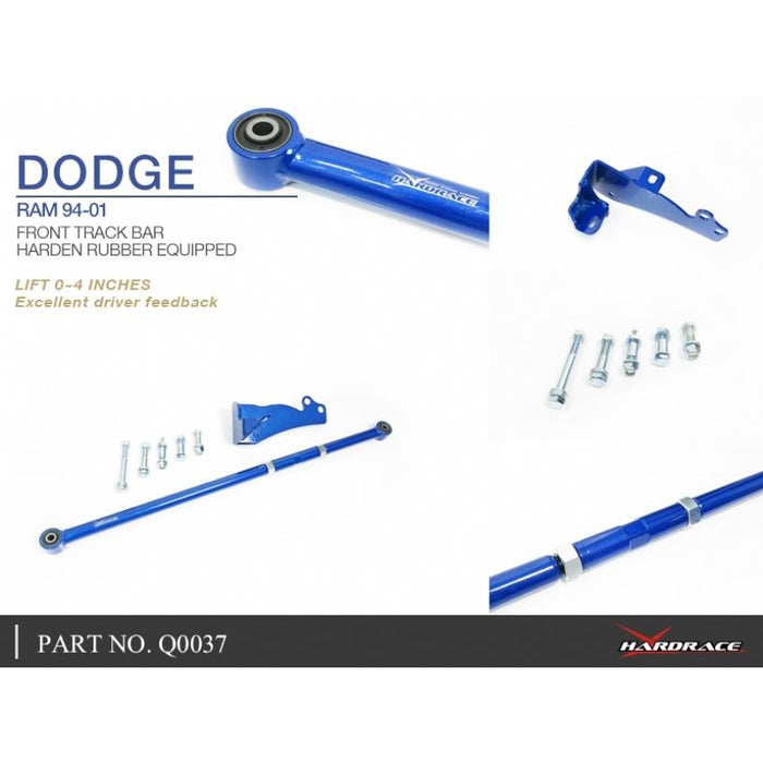 Hardrace Front Track Bar Lift 0~4 Inches Dodge, Ram, 94-01