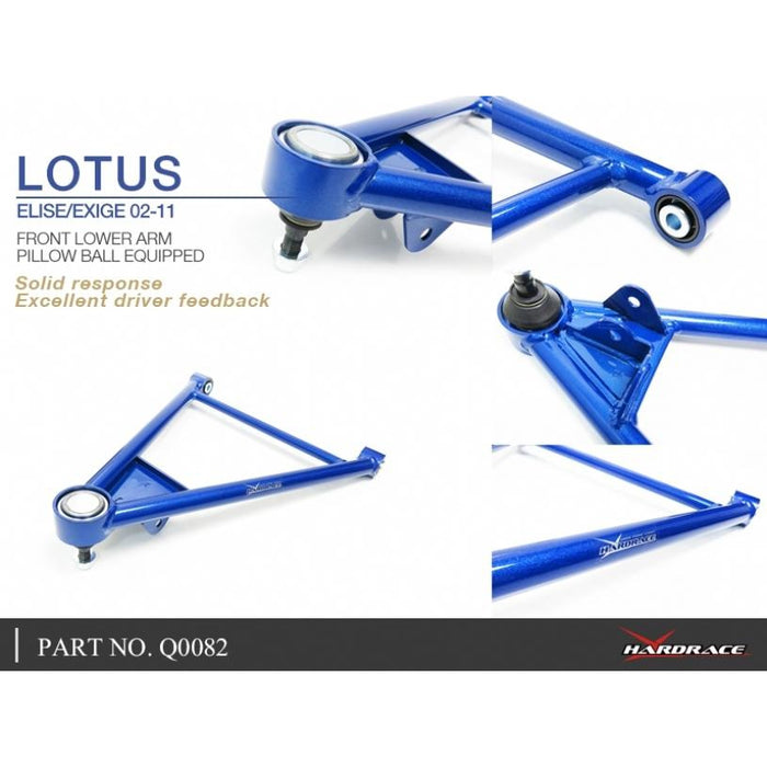 Hardrace Front Lower Arm Lotus, Elise, Exige, Series 2 01-11, Series 2 04-11