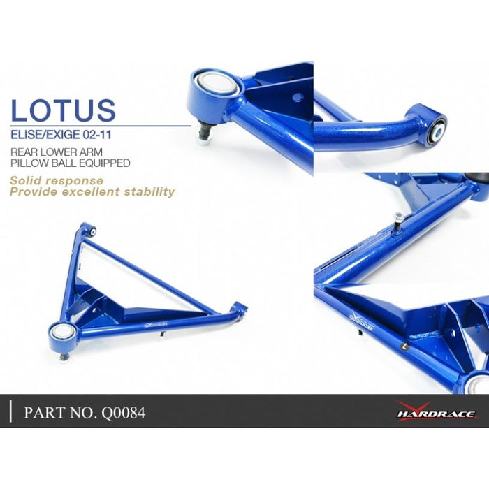 Hardrace Rear Lower Arm Lotus, Elise, Exige, Series 2 01-11, Series 2 04-11