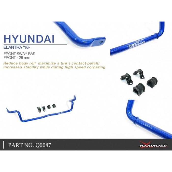 Hardrace Front Sway Bar 28Mm Hyundai, Elantra, 16-Present