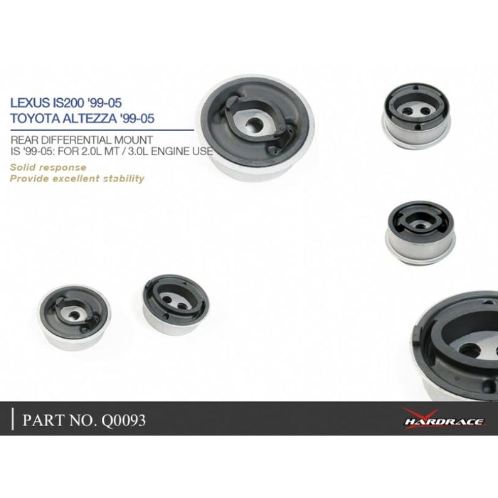 Hardrace Rear Differential Mount Toyota, Lexus, Altezza, Gs, Is, Mark Ii/Chaser, Xe10 99-05, Xe20 06-13, Grs19 06-11