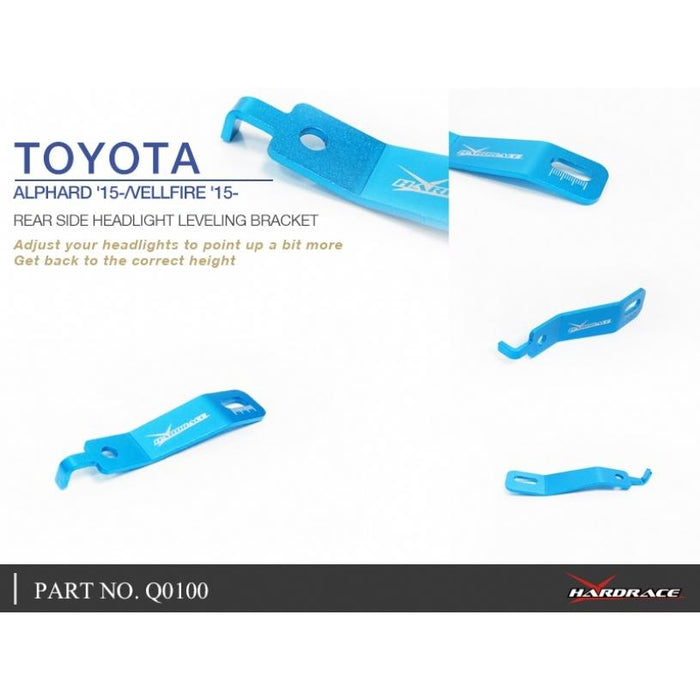 Hardrace Rear Side Headlight Leveling Bracket Toyota, Alphard/Vellfire, 15-Present