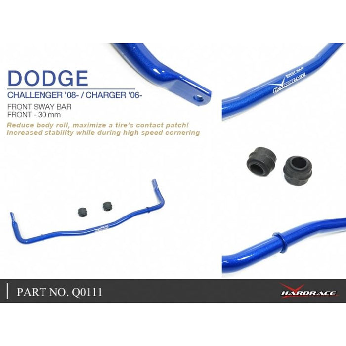 Hard Race Front Sway Bar 32Mm Dodge, Challenger, Charger, 06-10, 08-Present
