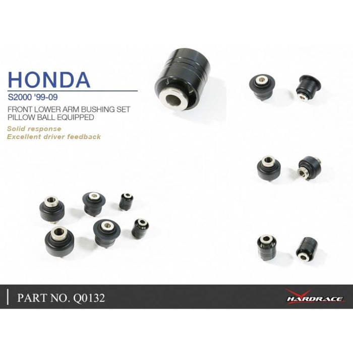 Hardrace Front Lower Arm Bushing Set Honda, S2000, Ap1/2