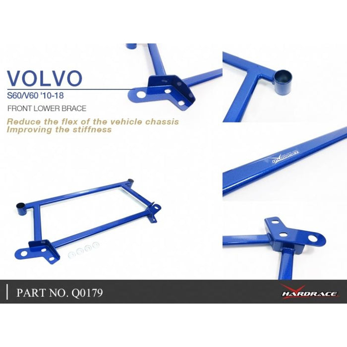 Hardrace Front Lower Brace Volvo, S60, V60, 10-18, 10-18