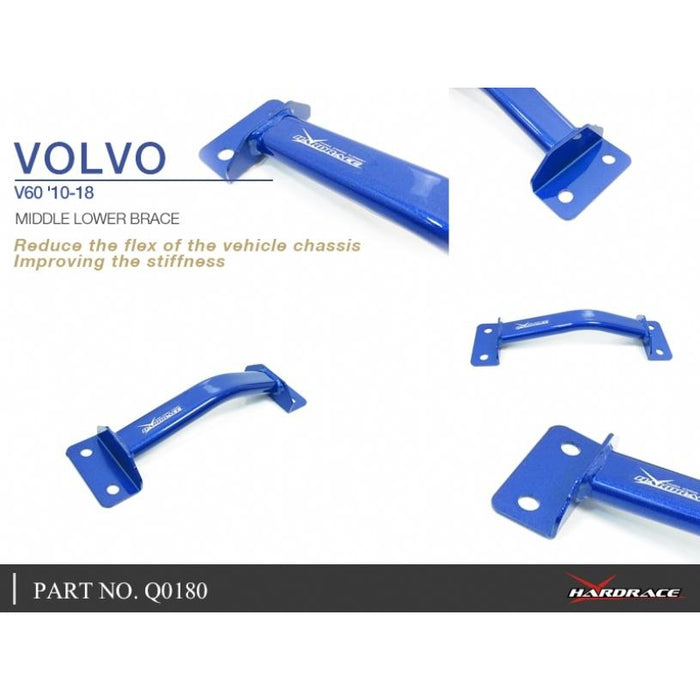 Hardrace Middle Lower Brace 1Pcs/Set Volvo, V60, 10-18