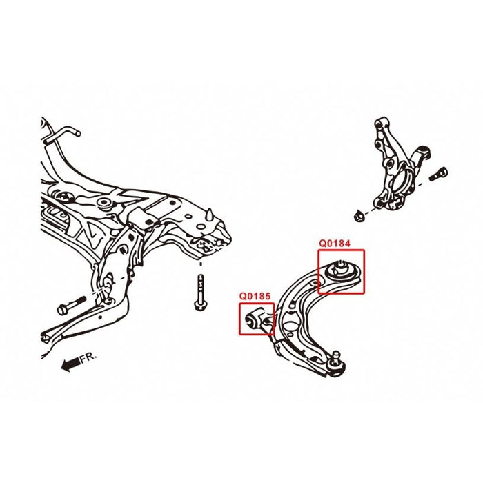 Hard Race Front Lower Arm Rear Bushing Mazda, 2/Demio, Cx3, Dj 14-Present, Dk 15-
