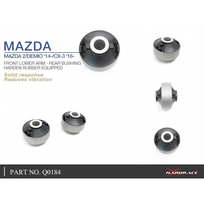 Hardrace Front Lower Arm Rear Bushing Mazda, 2/Demio, Cx3, Dj 14-Present, Dk 15-