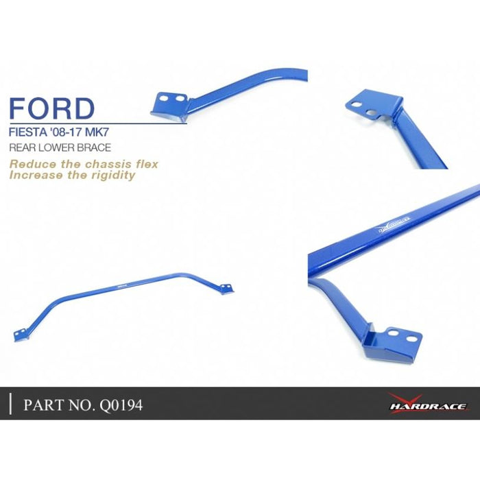 Hardrace Rear Lower Brace Fiesta, Mk6 08-17