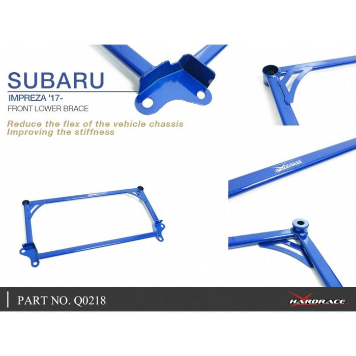 Hardrace Front Lower Brace Subaru, Impreza, Xv, Gk/Gt 17-Present, Gt 17-Present, Sk 18-Present