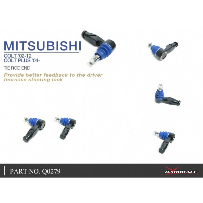 Hardrace Tie Rod Ends Mitsubishi, Colt, Colt Plus, 07-13, Z30 02-12
