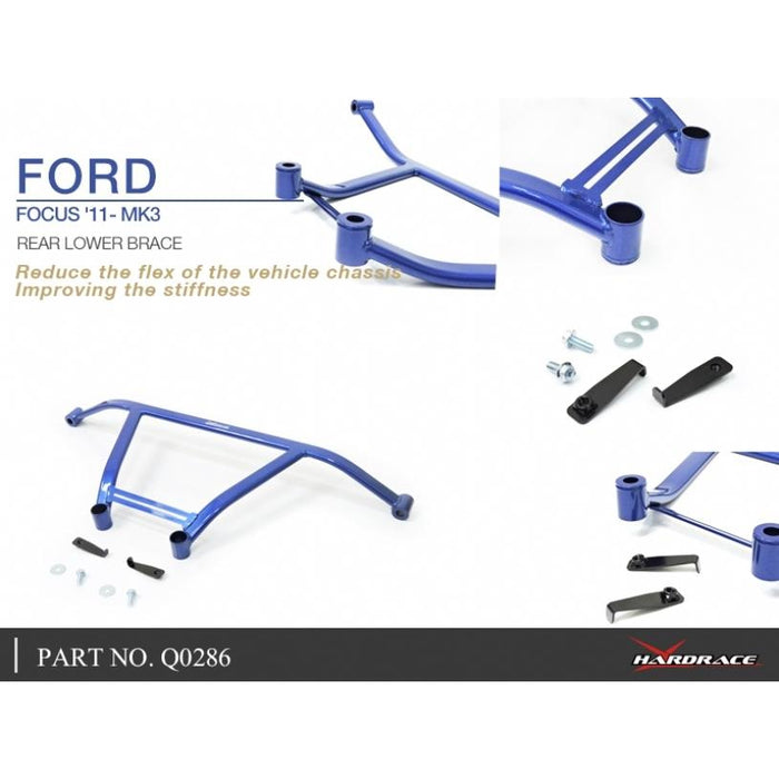Hardrace Rear Lower Brace Focus, Mk3