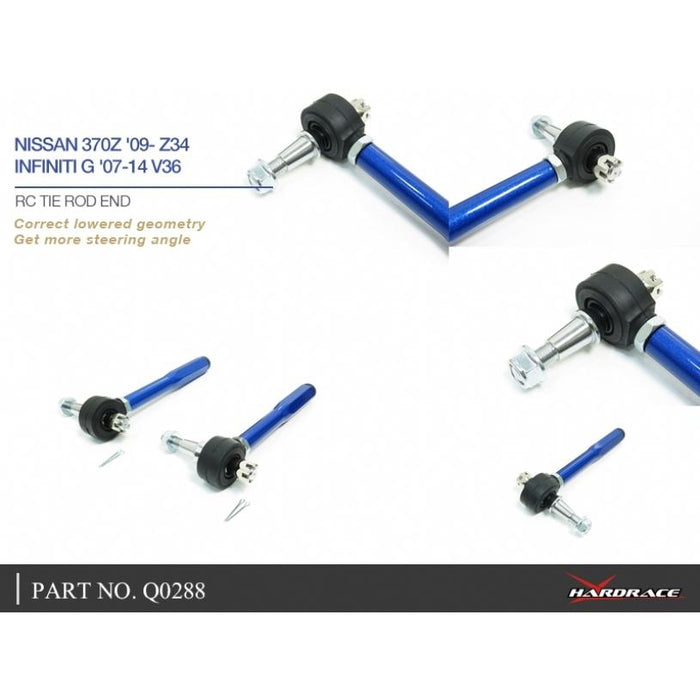 Hardrace Rc Tie Rod End Nissan, Fairlady Z, G Series, Q50, Q70, 13-Present, 14-Present, G25/35/37 (V36), Z34 08-