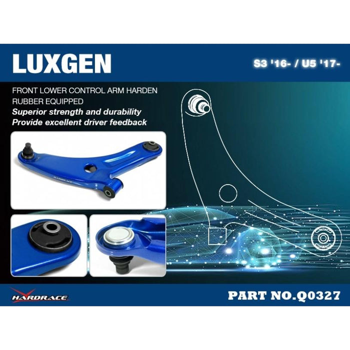 Hardrace Front Lower Control Arm Luxgen, S3, U5, 16-Present, 17-Present