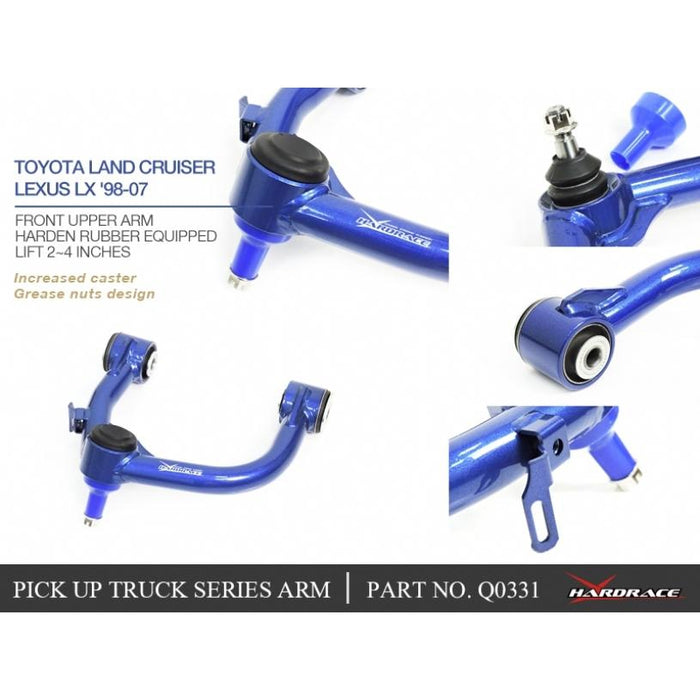 Hardrace Front Upper Arm Lift 2~4 Inches Toyota, Lexus, Land Cruiser, Lx, Lx J100 98-07, J100 98-07