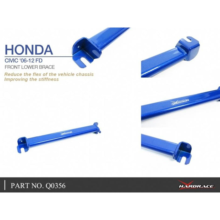 Hardrace Rear Lower Brace Honda, Civic, F Fg, Fb