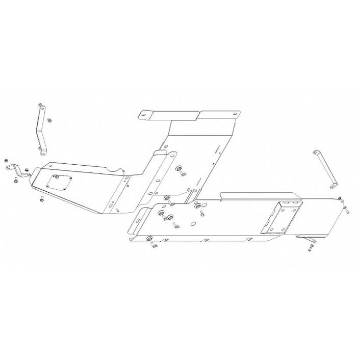 Hardrace Underside Full Guard Jeep, Wrangler Unlimite Jlu 18-Present