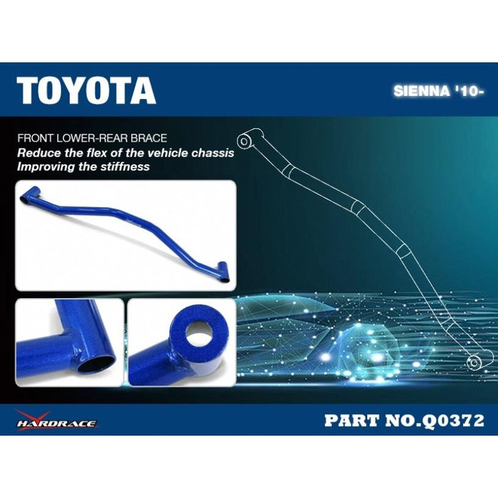 Hardrace Front Lower-Rear Brace Toyota, Sienna, Xl30 11-On