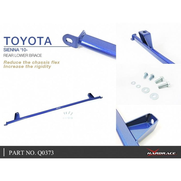 Hardrace Rear Lower Brace Toyota, Sienna, Xl30 11-On