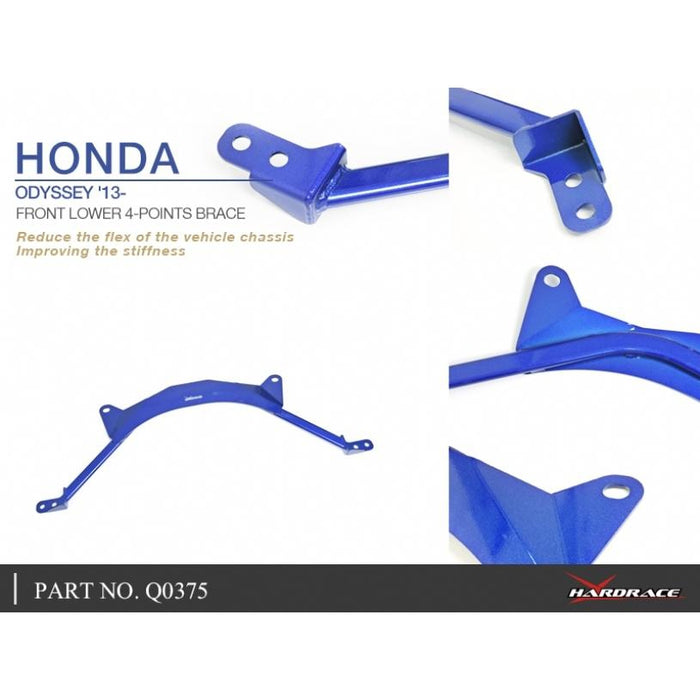 Hard Race Front Lower 4-Points Brace Honda, Odyssey Jdm, Rc1/2