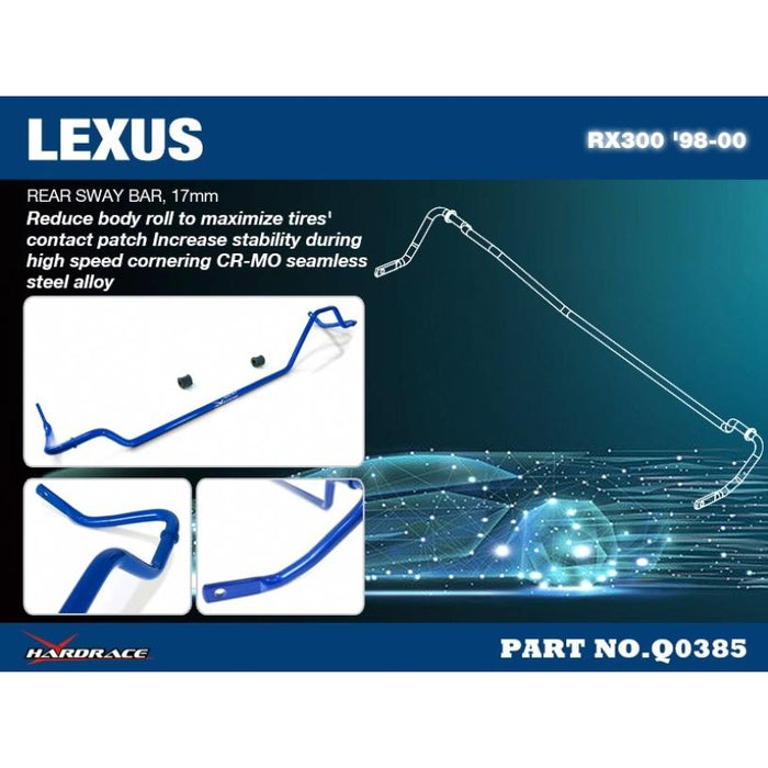 Hardrace Rear Sway Bar Lexus, Rx, Xu10 98-03