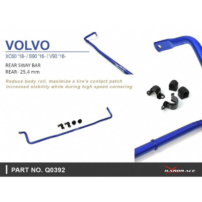 Hardrace Rear Sway Bar 25.4Mm Volvo, S60, S90, V60, V90, Xc60, 17-Present, 18-Present, 18-Present