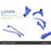 Hardrace Rear Lower Lateral Brace Luxgen, S5, U6, 12-, 13-